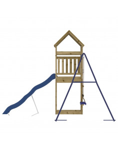 Set da Gioco da Esterno in Legno di Pino Impregnato