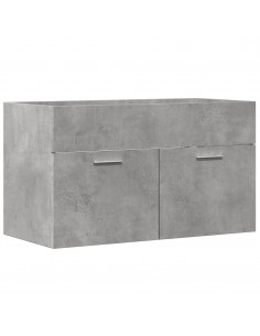 Mobile Sottolavabo Grigio Cemento 80x38,5x46 cm Multistrato 2