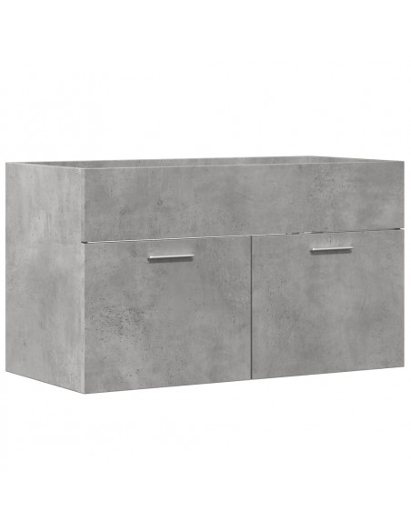 Mobile Sottolavabo Grigio Cemento 80x38,5x46 cm Multistrato