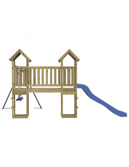 Set da Gioco da Esterno in Legno di Pino Impregnato