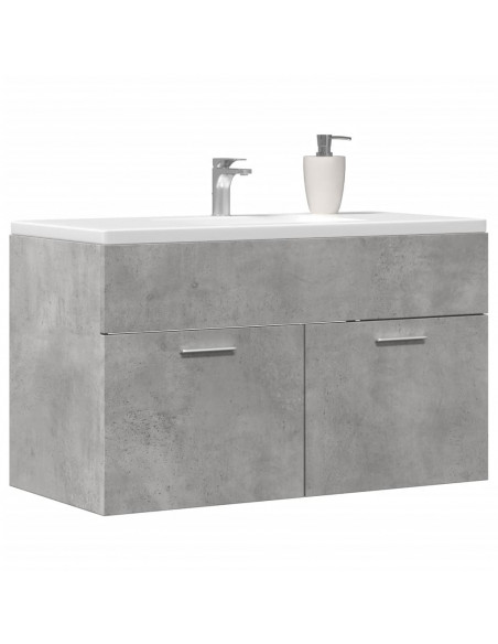 Mobile Sottolavabo Grigio Cemento 80x38,5x46 cm Multistrato