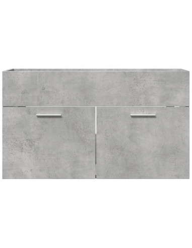 Mobile Sottolavabo Grigio Cemento 80x38,5x46 cm Multistrato