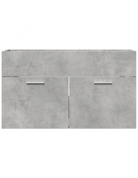 Mobile Sottolavabo Grigio Cemento 80x38,5x46 cm Multistrato