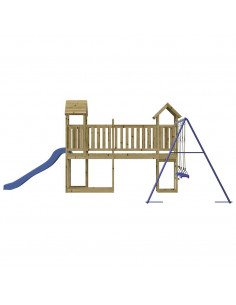 Set da Gioco da Esterno in Legno di Pino Impregnato 2