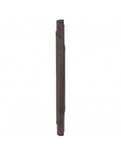 Tappeto Rotondo Marrone Scuro 100 cm in Bambù 2