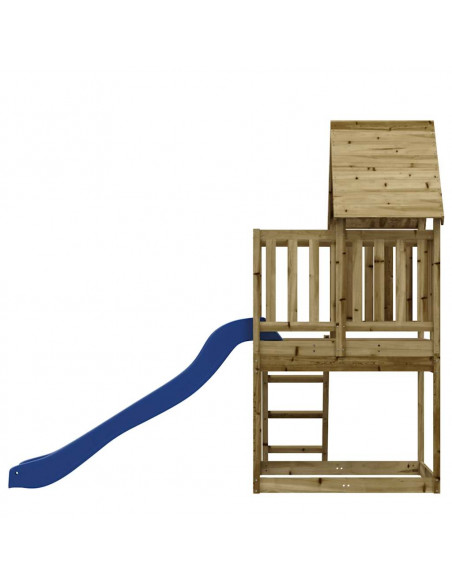Set da Gioco da Esterno in Legno di Pino Impregnato