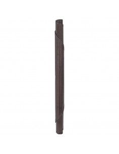 Tappeto Rotondo Marrone Scuro 60 cm in Bambù 2
