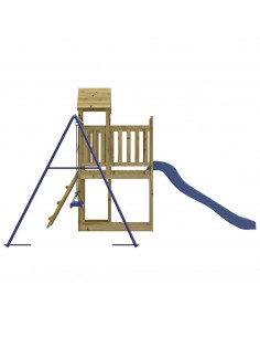 Set da Gioco da Esterno in Legno di Pino Impregnato