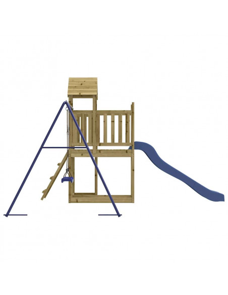 Set da Gioco da Esterno in Legno di Pino Impregnato