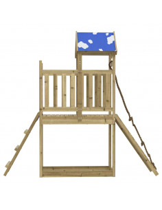 Set da Gioco da Esterno in Legno di Pino Impregnato