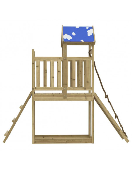 Set da Gioco da Esterno in Legno di Pino Impregnato