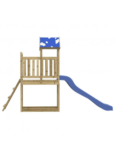 Set da Gioco da Esterno in Legno di Pino Impregnato