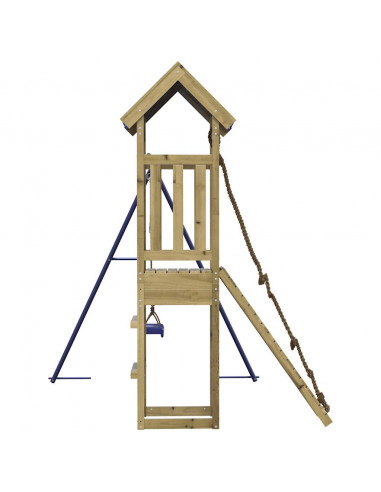 Set da Gioco da Esterno in Legno di Pino Impregnato