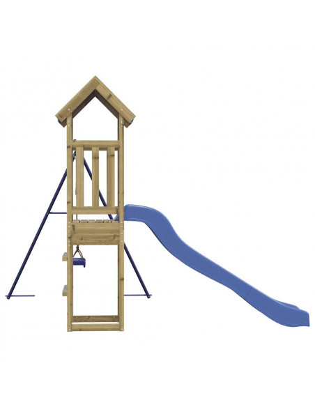 Set da Gioco da Esterno in Legno di Pino Impregnato