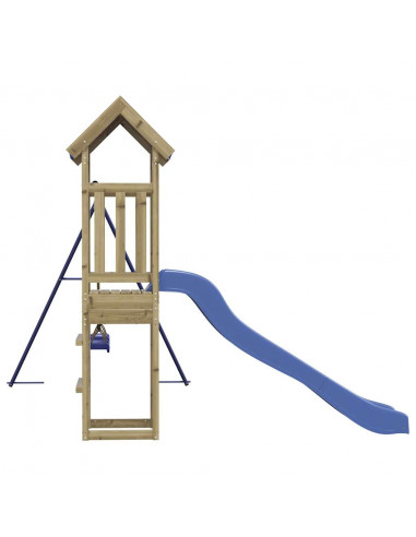 Set da Gioco da Esterno in Legno di Pino Impregnato