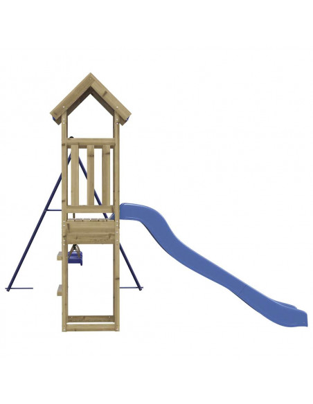 Set da Gioco da Esterno in Legno di Pino Impregnato