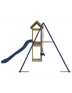 Set da Gioco da Esterno in Legno di Pino Impregnato