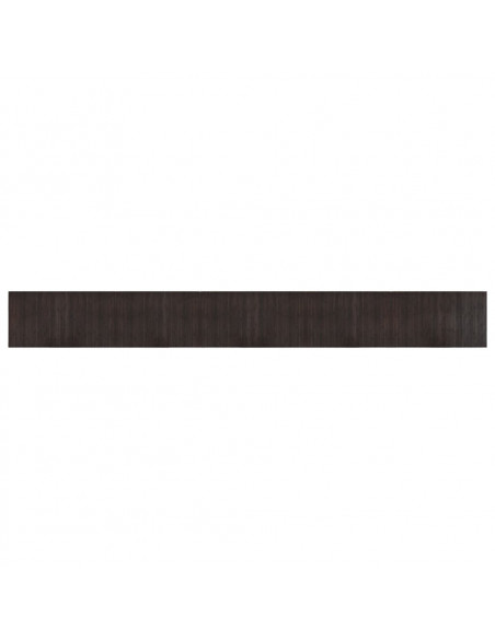 Tappeto Rettangolare Marrone Scuro 60x500 cm in Bambù