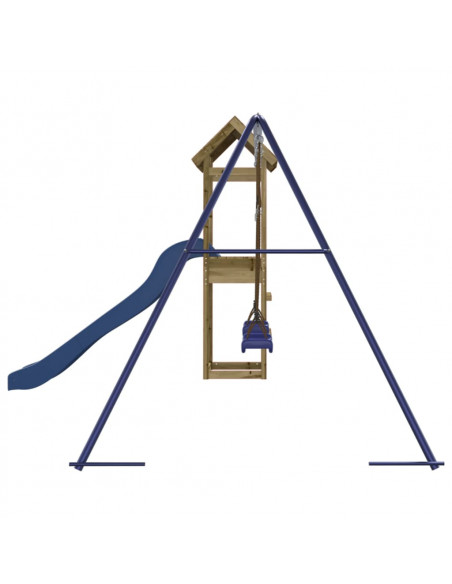 Set da Gioco da Esterno in Legno di Pino Impregnato
