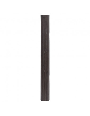 Tappeto Rettangolare Marrone Scuro 60x500 cm in Bambù