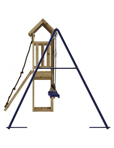 Set da Gioco da Esterno in Legno di Pino Impregnato