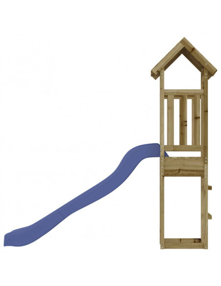 Set da Gioco da Esterno in Legno di Pino Impregnato