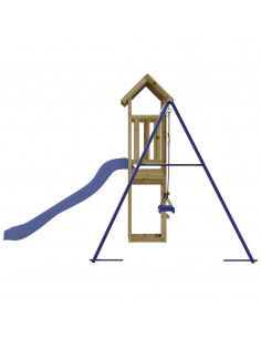 Set da Gioco da Esterno in Legno di Pino Impregnato