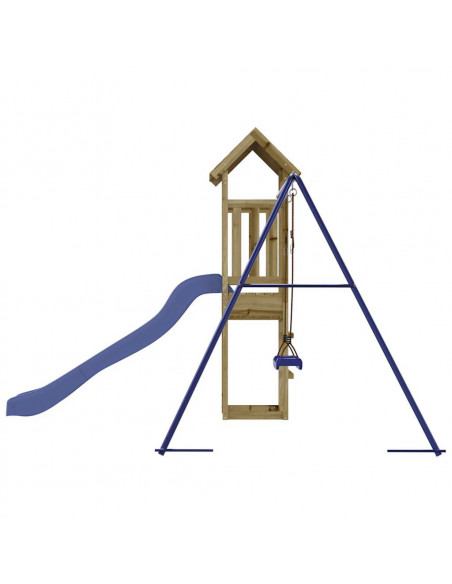 Set da Gioco da Esterno in Legno di Pino Impregnato