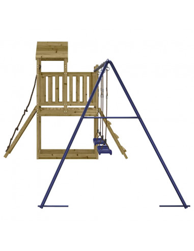 Set da Gioco da Esterno in Legno di Pino Impregnato