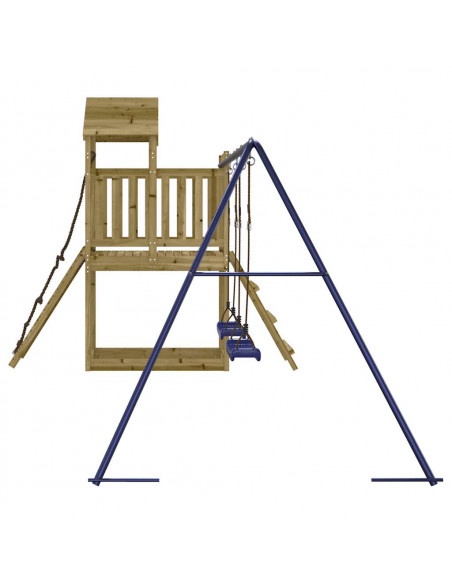 Set da Gioco da Esterno in Legno di Pino Impregnato