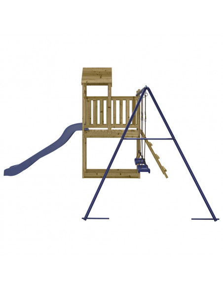 Set da Gioco da Esterno in Legno di Pino Impregnato