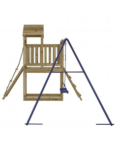 Set da Gioco da Esterno in Legno di Pino Impregnato 2