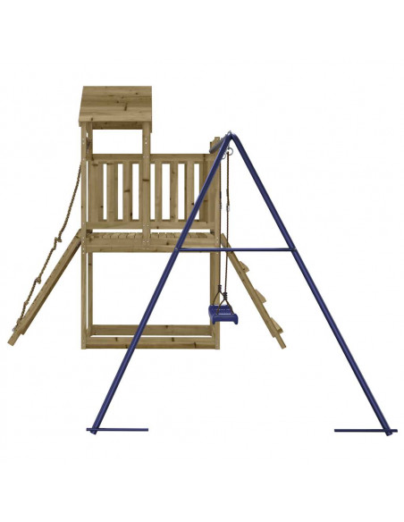 Set da Gioco da Esterno in Legno di Pino Impregnato