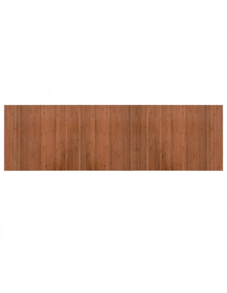 Tappeto Rettangolare Marrone 60x200 cm in Bambù