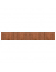 Tappeto Rettangolare Marrone 60x400 cm in Bambù