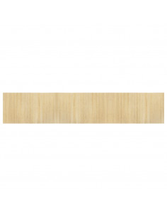 Tappeto Rettangolare Natura Chiaro 60x300 cm in Bambù