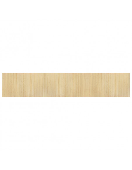 Tappeto Rettangolare Natura Chiaro 60x300 cm in Bambù