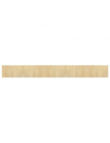 Tappeto Rettangolare Natura Chiaro 60x500 cm in Bambù