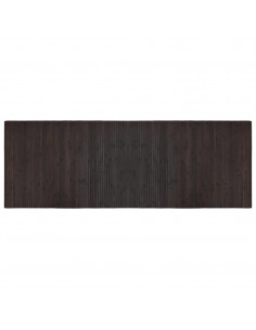 Tappeto Rettangolare Marrone Scuro 70x200 cm in Bambù
