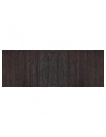 Tappeto Rettangolare Marrone Scuro 70x200 cm in Bambù