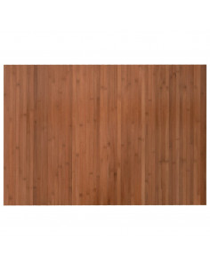 Tappeto Rettangolare Marrone 70x100 cm in Bambù