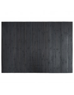 Tappeto Rettangolare Grigio 70x100 cm in Bambù