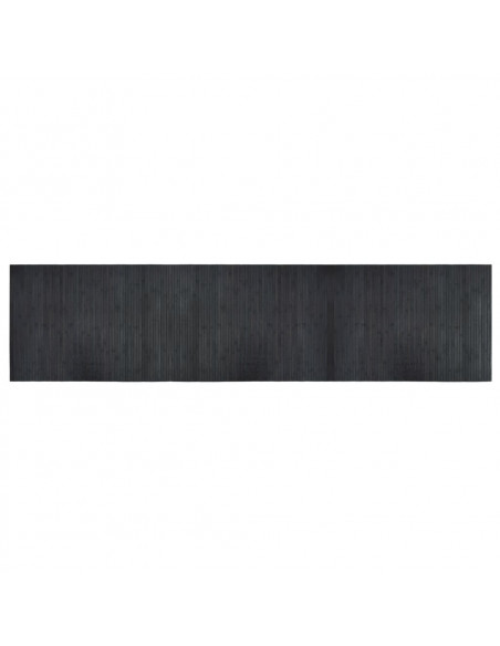 Tappeto Rettangolare Grigio 70x300 cm in Bambù