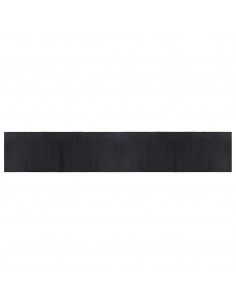 Tappeto Rettangolare Nero 70x400 cm in Bambù