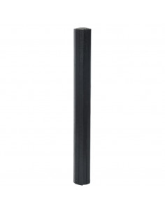 Tappeto Rettangolare Nero 70x400 cm in Bambù 2