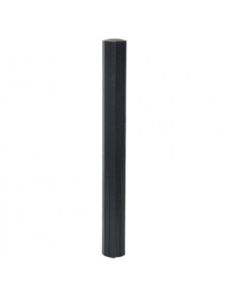 Tappeto Rettangolare Nero 70x400 cm in Bambù