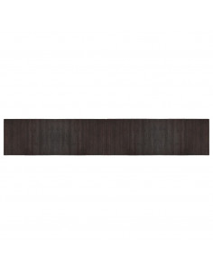 Tappeto Rettangolare Marrone Scuro 70x400 cm in Bambù