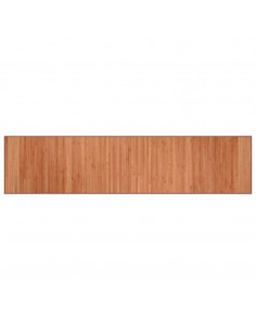 Tappeto Rettangolare Marrone 70x300 cm in Bambù
