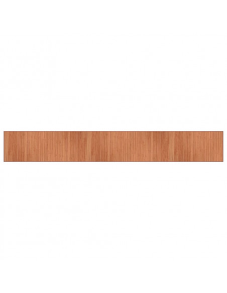 Tappeto Rettangolare Marrone 70x500 cm in Bambù