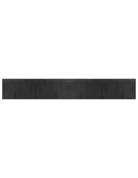 Tappeto Rettangolare Grigio 60x400 cm in Bambù